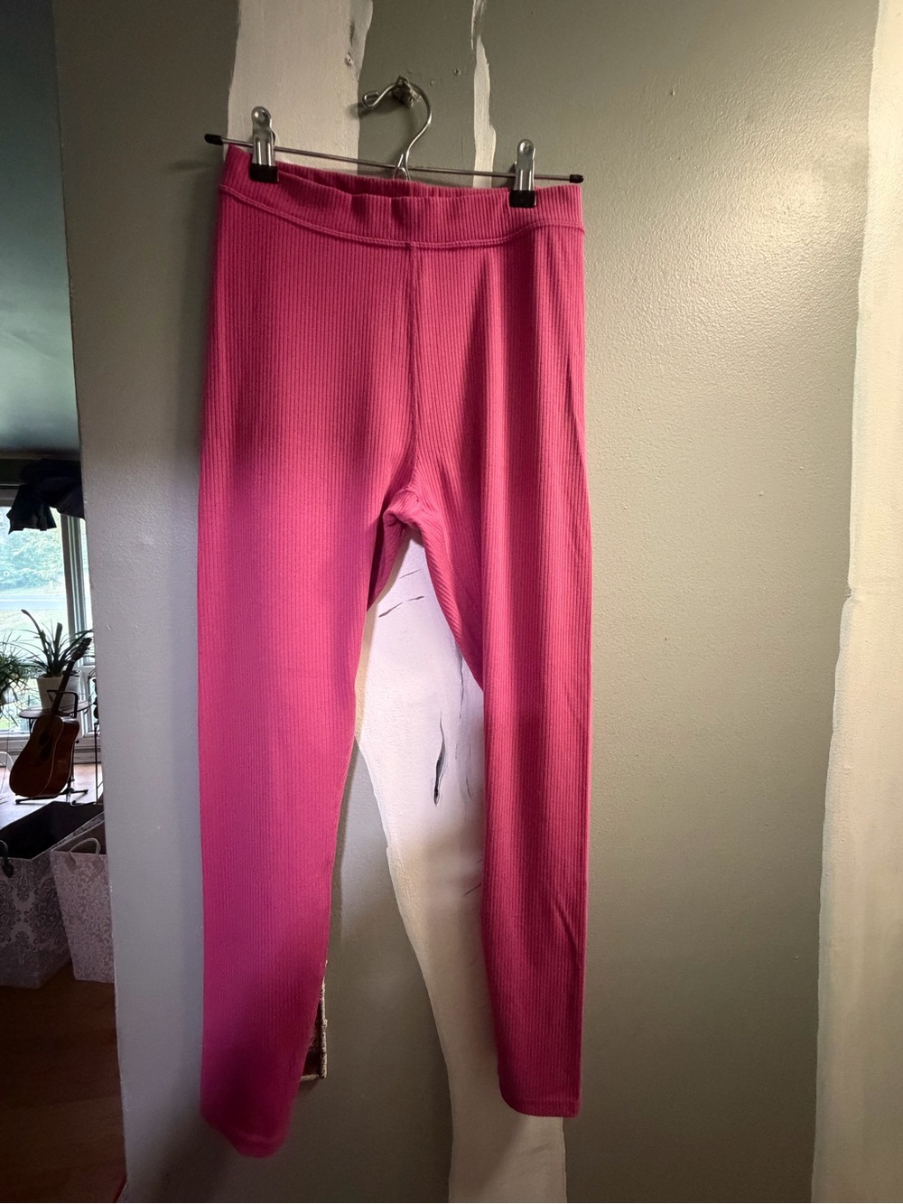 ALO Yoga Pink Ribbed Leggings